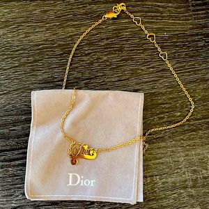 Dior gold necklace
